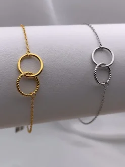 Pulsera Círculos Plata