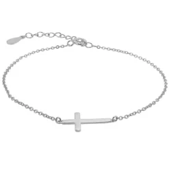 Pulsera Cruz Plata