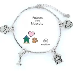 Pulsera de la Mascota Plata