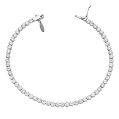 Pulsera Dune Riviere Oro Blanco 18K (3,10mm Ancho)
