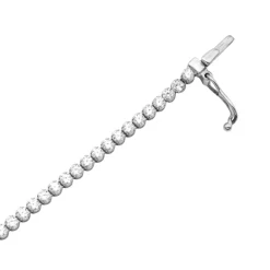 Pulsera Dune Riviere Oro Blanco 18K (2,15mm Ancho)