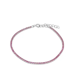 Pulsera Dune Rosa Plata