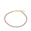 Pulsera Dune Rosa Plata Dorada