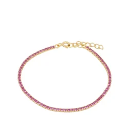 Pulsera Dune Rosa Plata Dorada