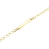 Pulsera Esclava Barbada Martillada Oro 18K (Placa 29×5,3mm)