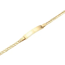 Pulsera Esclava Barbada Oro 18K (Placa 26×5,5mm)