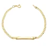 Pulsera Esclava Barbada Oro 18K (Placa 30x5mm)