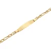 Pulsera Esclava Fantasía Circonitas Oro 18K (Placa 29×6,8mm)