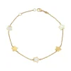 Pulsera Estrellas Nácar Oro 18K