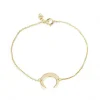 Pulsera Half Moon Plata Dorada