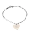 Pulsera Heart Pearl Plata