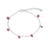 Pulsera Lima Fucsia Plata