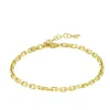 Pulsera Link Plata Dorada