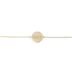 Pulsera Mamá Medal Plata Dorada