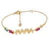 Pulsera Mama Baguette Plata Dorada