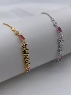 Pulsera Mama Baguette Plata