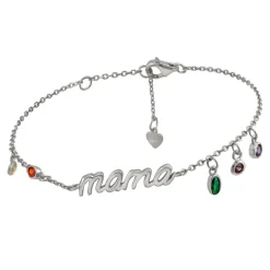 Pulsera Mama Colores Plata