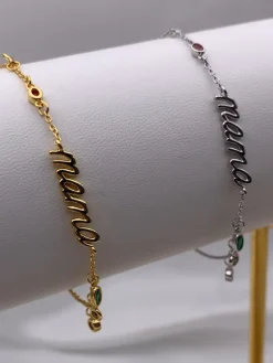 Pulsera Mama Colores Plata