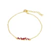 Pulsera Marie Fucsia Plata Dorada