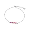 Pulsera Marie Fucsia Plata