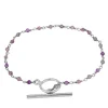 Pulsera Milos Lila Plata