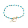 Pulsera Milos Turquesa Plata Dorada