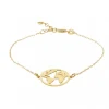 Pulsera Mundo Plata Dorada
