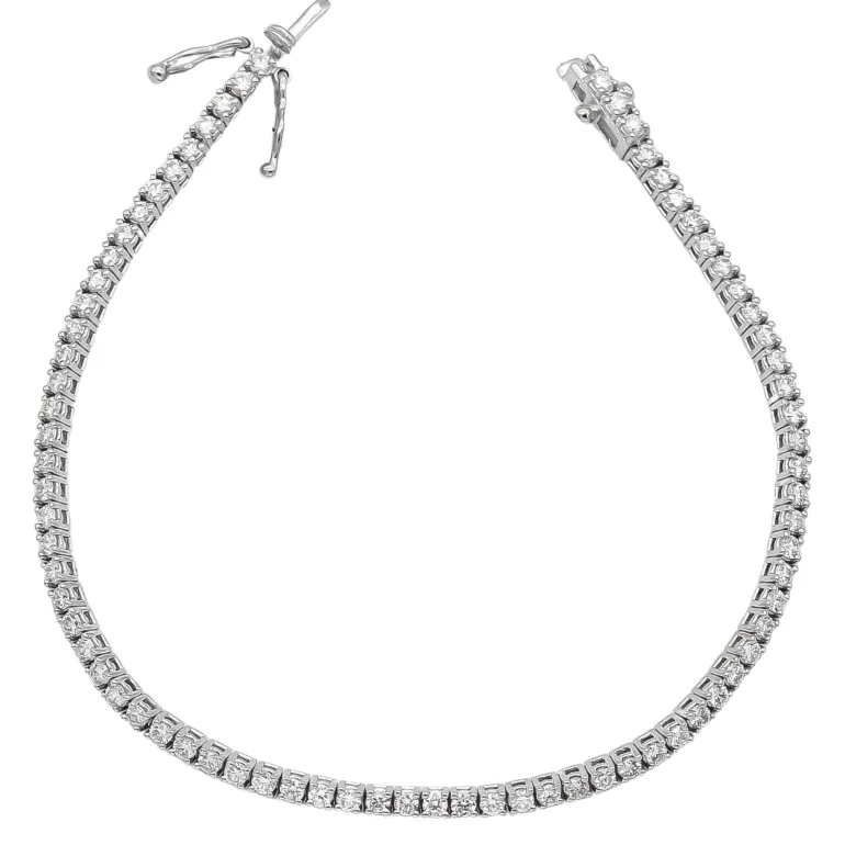 Pulsera Riviere Diamantes G-VS Oro Blanco 18K