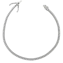 Pulsera Riviere Diamantes G-VS Oro Blanco 18K