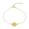 Pulsera Smiley Plata Dorada