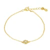 Pulsera Sol Plata Dorada