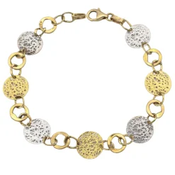 Pulsera Venezia Oro Bicolor 18K