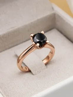 Soliario Cassia Diamante Black 1,34ct Oro Rosa 18K