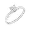 Solitario Donna Diamante 0,37ct F-SI IGI Oro Blanco 18K
