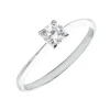 Solitario Gacelle Oro Blanco 18K