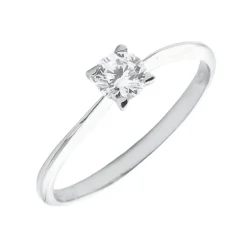 Solitario Gacelle Oro Blanco 18K