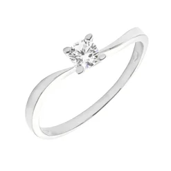 Solitario Izecelle Oro Blanco 18K