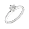 Solitario Lyra Diamante 0,50ct G-VS Oro Blanco 18K