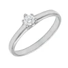 Solitario Mae Diamante 0,16ct E-VS1 Oro Blanco 18K