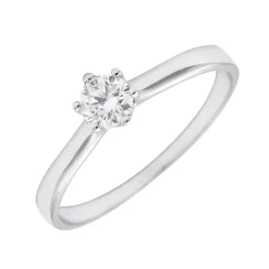Solitario Monique Diamante G-VS Oro Blanco 18K