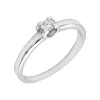 Solitario Olivia Diamante 0,10ct G-VS Oro Blanco 18K