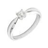 Solitario River Diamante 0,20ct Oro Blanco 18K