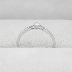 Solitario Vera Diamante 0,10ct Oro Blanco 18K