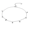 Tobillera Bolitas Plata