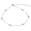 Tobillera Chapitas Plata