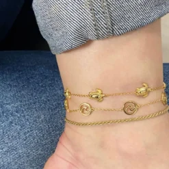 Tobillera Cordón Plata