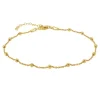 Tobillera Dots Plata Dorada