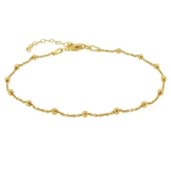 Tobillera Dots Plata Dorada