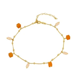 Tobillera Frais Plata Dorada