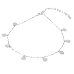 Tobillera Medallitas Plata